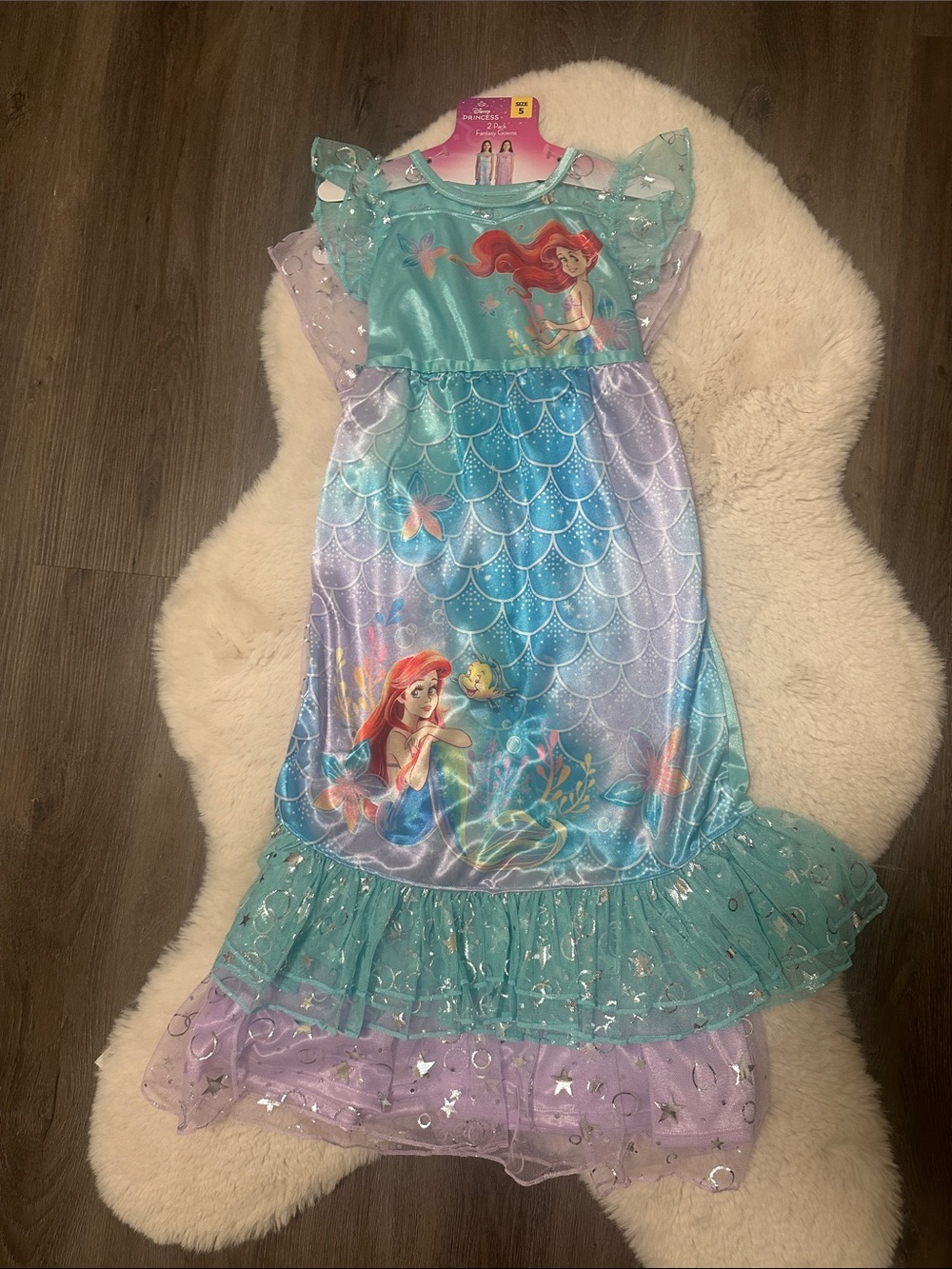 Disney Ariel Mermaid Gowns - Aqua & Lavender